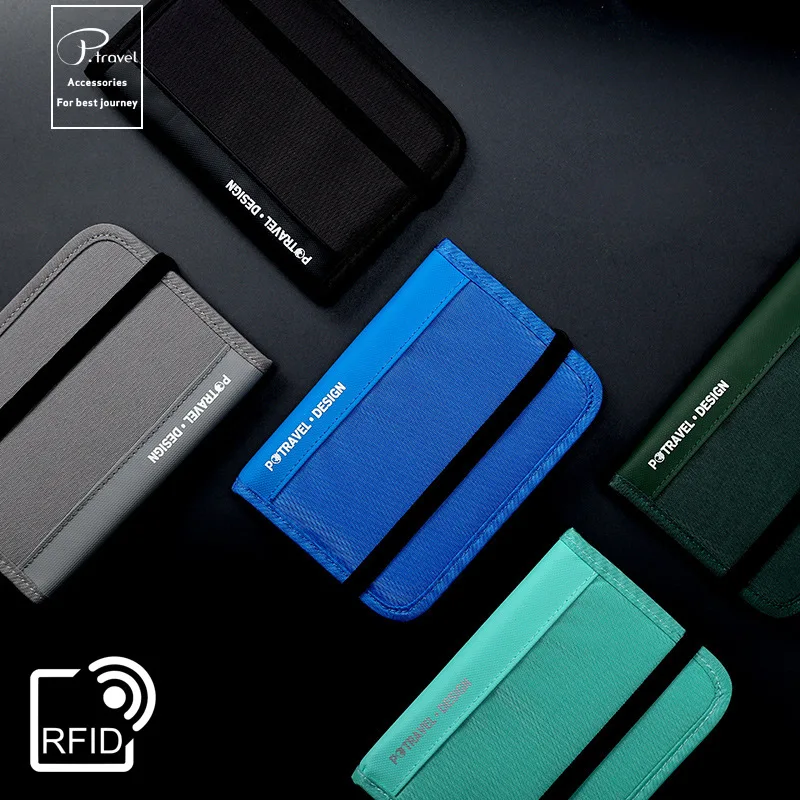 Card Top Loader - Portefeuille de voyage RFID, porte-passeport, organisateur