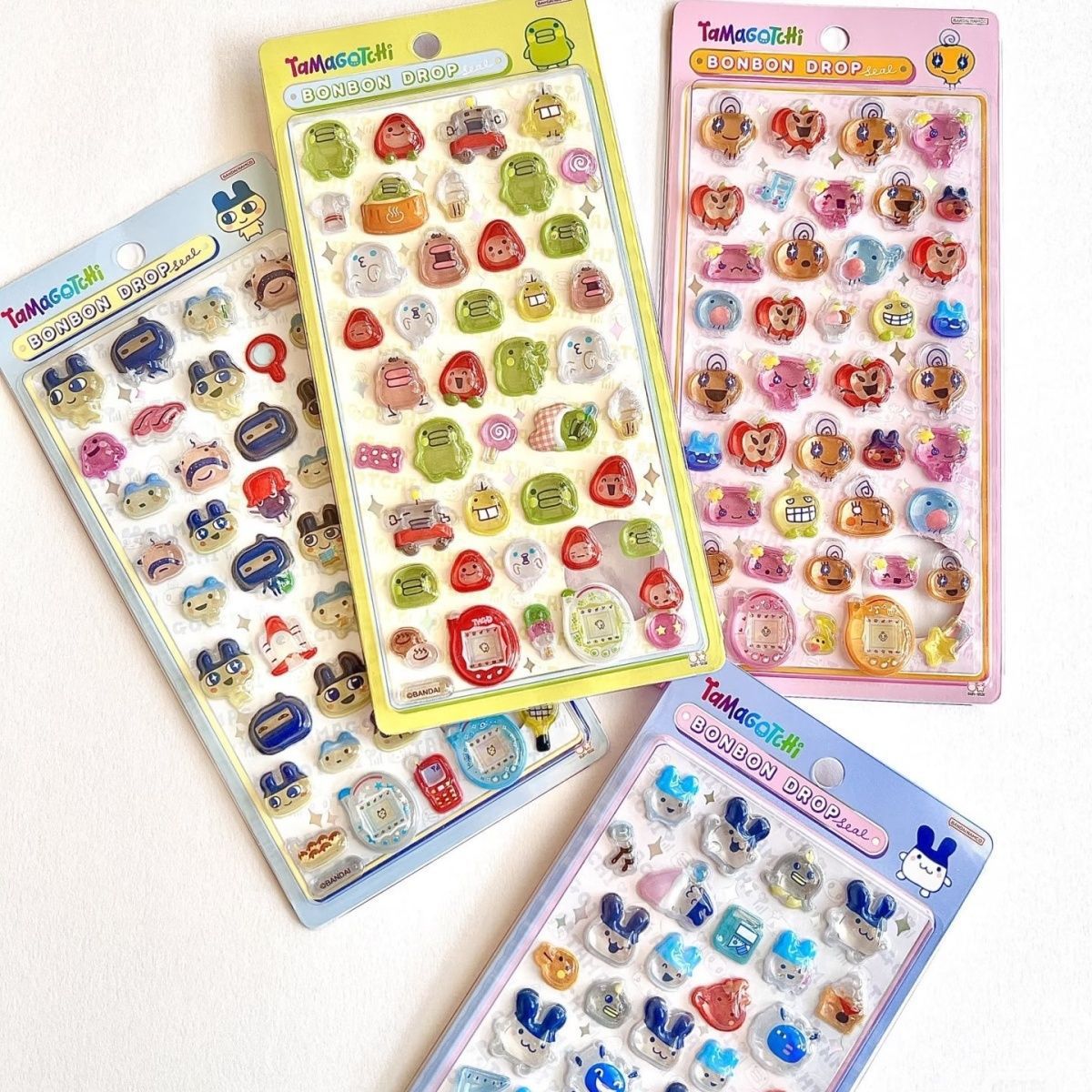 Bandai Model Tamagotchi - Autocollants 3D Tamagotchi - Adorables Décalcomanies