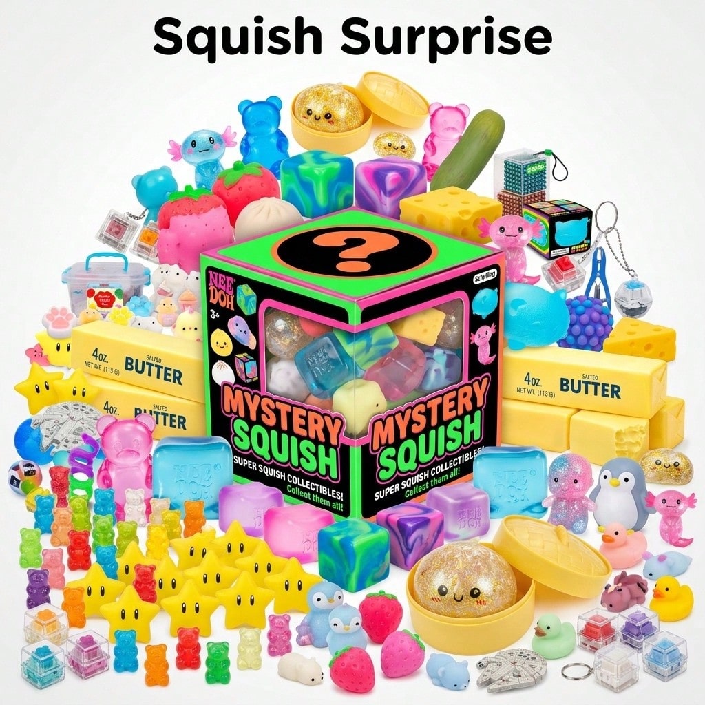 Mystery Box Blind Bag - Boîte mystère Squishy Basique Adorable –