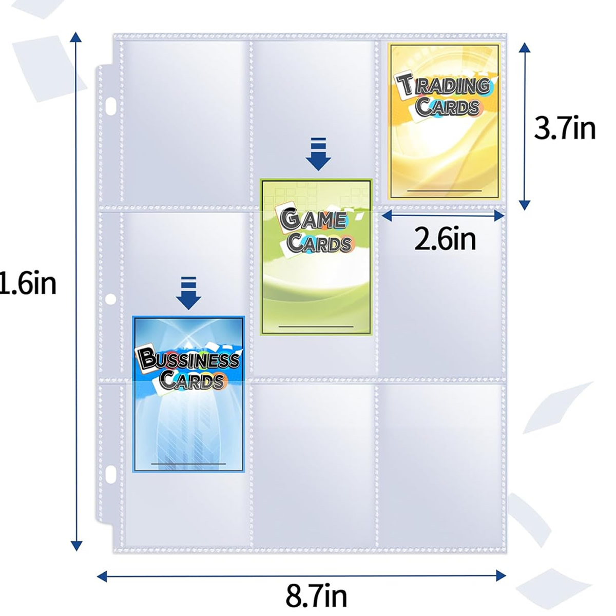Lot de 50 pochettes pour carte - Trading Card Binder avis et prix