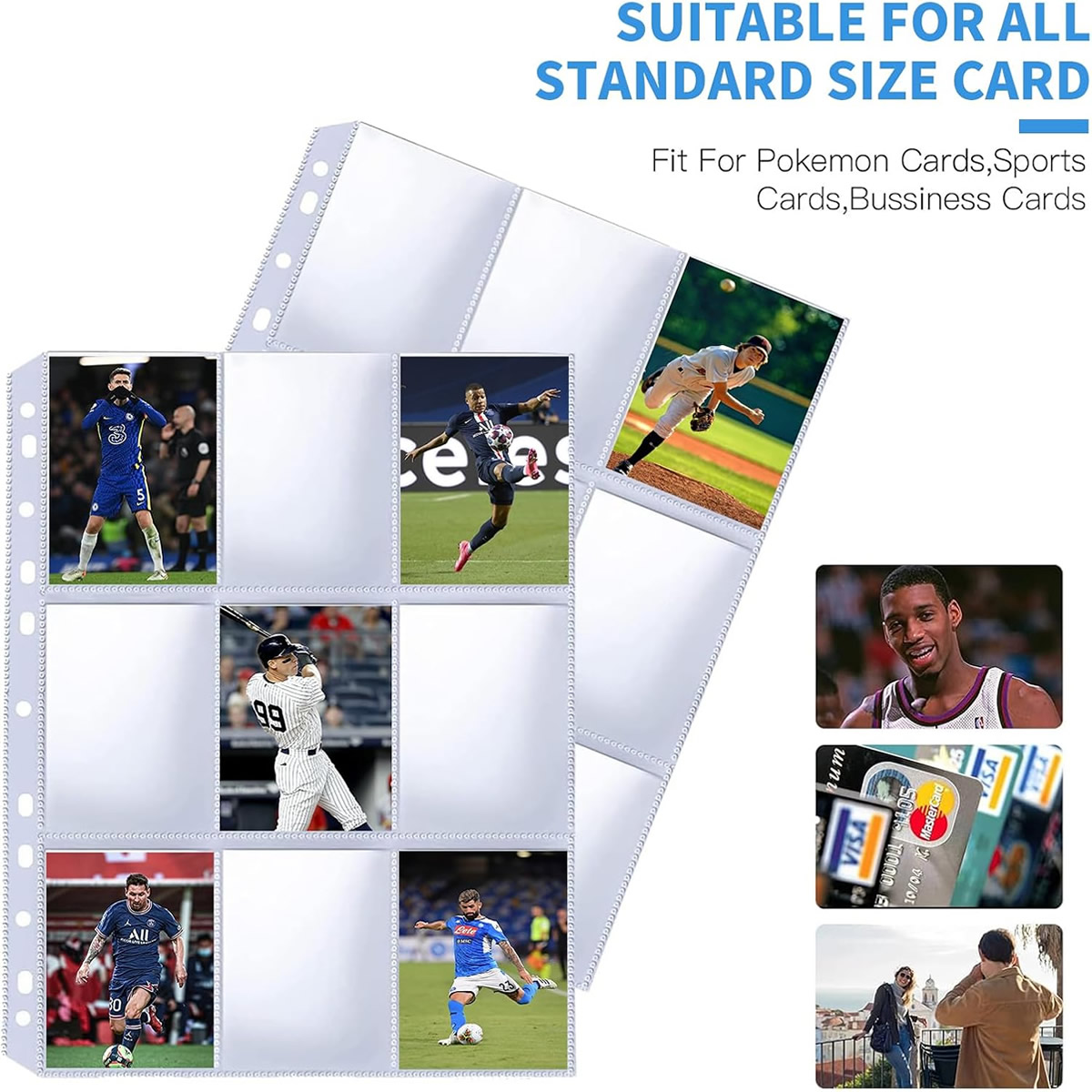 Lot de 50 pochettes pour carte - Trading Card Binder avis et prix